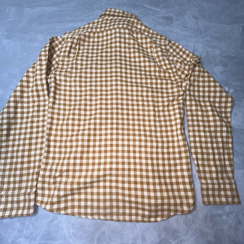 The Normal Brand Stephen Button Up Shirt In Honey Plaid Mens Size small - Picture 3 of 13